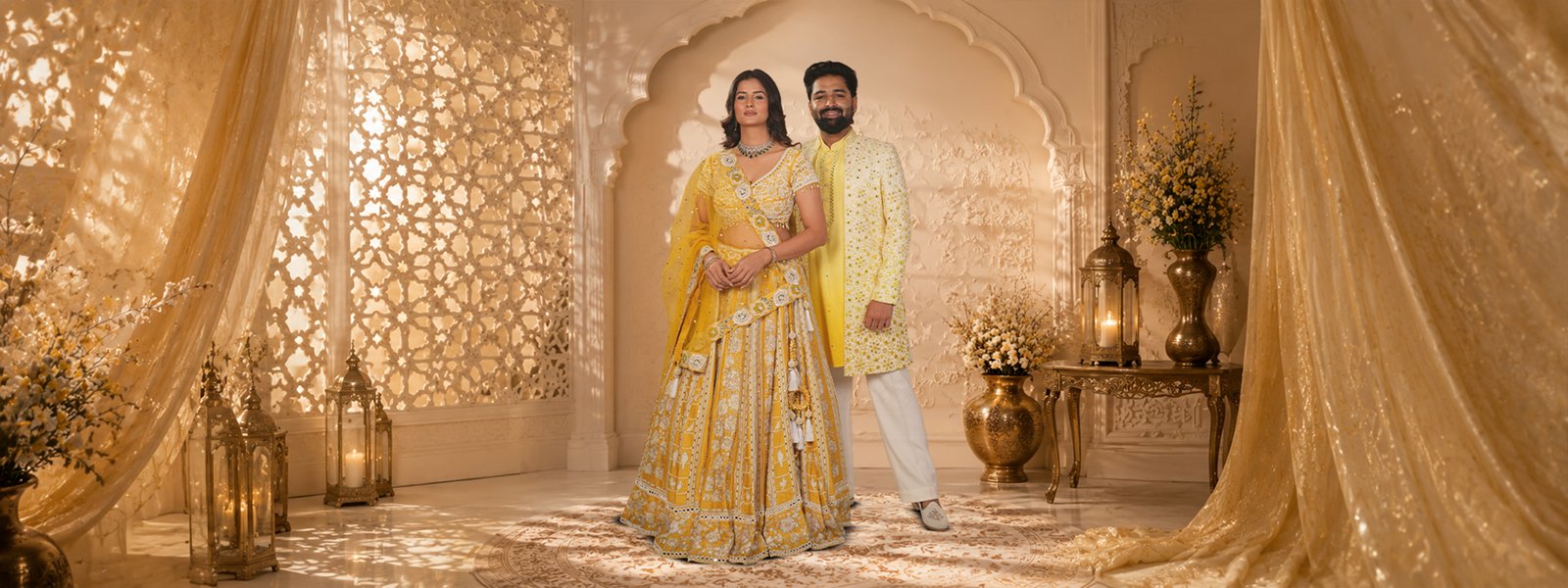 Artisanal Wedding Outfits For Bride & Groom